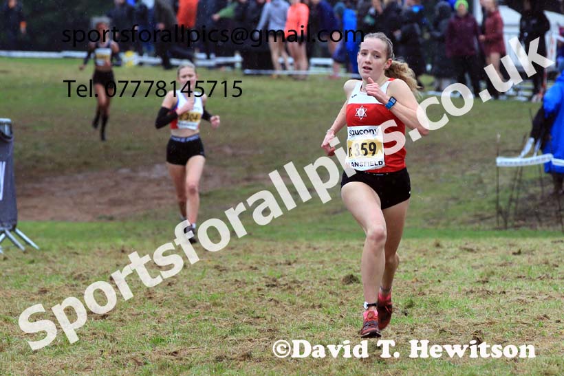 Womens Under-17s 2023 National Cross Country Relays, Berry Hill Park, Mansfield.  Photo: David T. Hewitson/Sports for All Pics